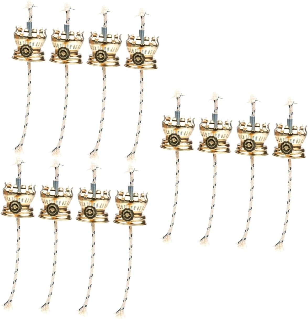Garneck 12pcs Kerosene Oil Lamp Wicks Replacement Holder for Vintage Lamps for Restoring Easy to Install Lightweight and Portable Kerosene Burner Accessories