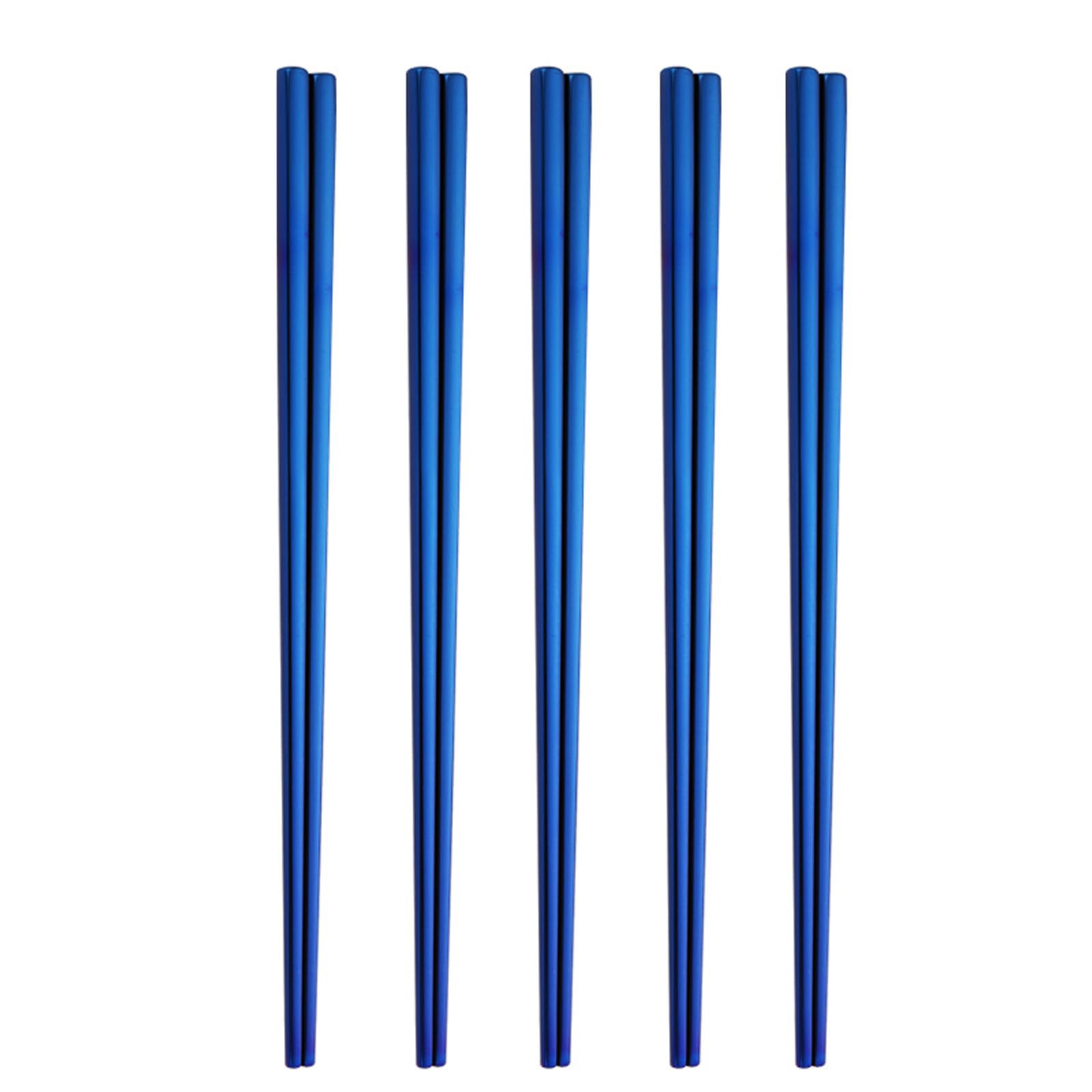 Ijksbehjf 5 Pairs Stainless Steel Chopsticks Dishwasher Safe Food Grade Materials Tableware Dinnerware Dining Accessories Dining Accessories