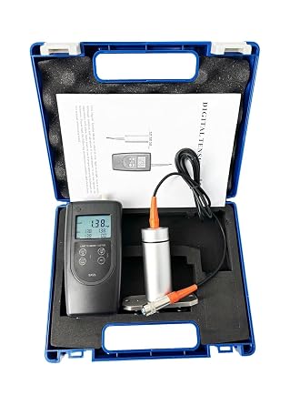 Digital Wire Tensionmeter Yarn Tension Meter Tension Testing Device with Blue Back Light LCD Display Frequency 16 msec Four Unit kgf/gf/N/Lbf Accuracy 1.5% for Yarns Fibers Wires,Etc