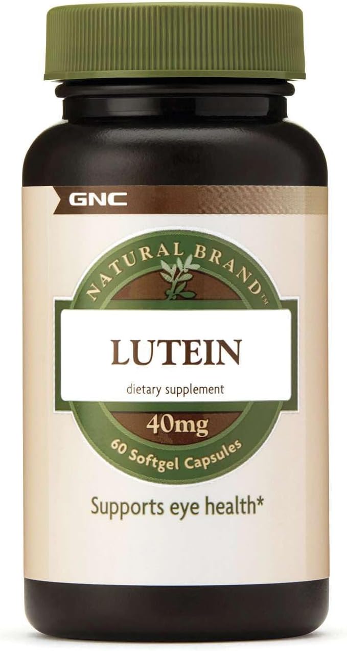 GNC Lutein 40mg, Supports Eye Health, 60 Softgels