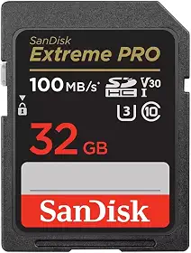 SanDisk Cartão de memória 32GB Extreme PRO SDHC UHS-I - C10, U3, V30, 4K UHD, cartão SD - SDSDXXO-032G-GN4IN, Cor: Cinza escuro/preto