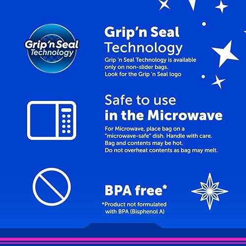 Miniatura 7 de Ziploc - Bolsas de almacenamiento de alimentos para congelador de galón, tecnología Grip 'n Seal para un agarre más fácil, apertura y cierre, 14