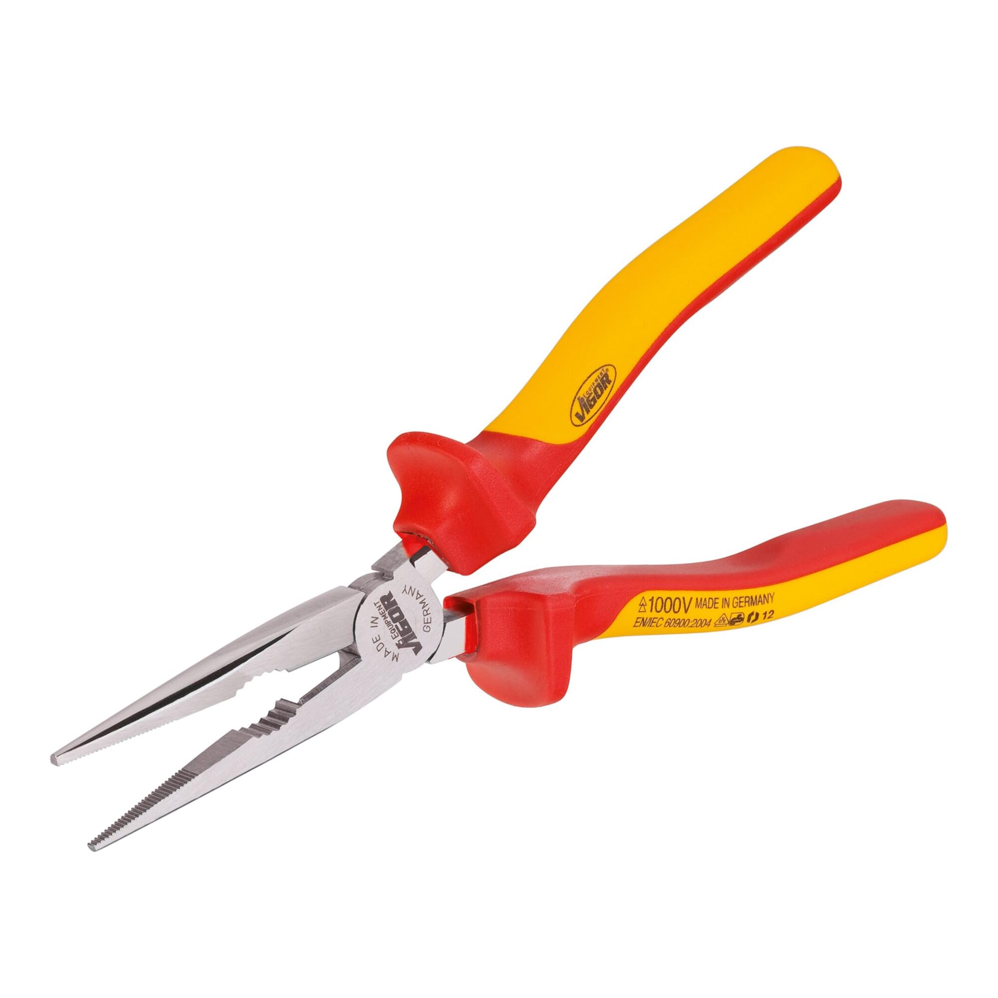 Pince demi-ronde VDE Vigor V2630 outillage electricien bec long isole