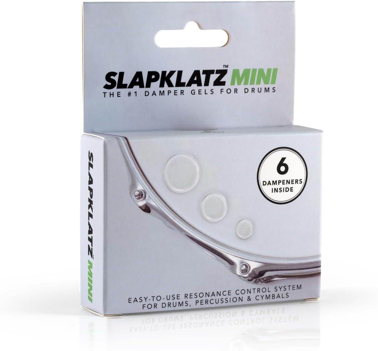 MINI Drum Dampeners (Clear) - 6 pcs in 3 Sizes - FREE case - Non-toxic