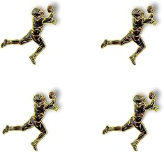 Pack of 4-3 Inch Stickers - Football Player - for Car Locker Refrigerator - Sticker Graphic Decal