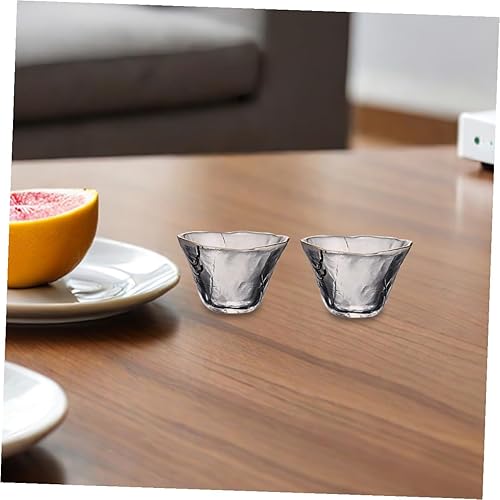 Miniatura 4 de Cabilock 4 uds de vidrio Sake Tazas de Sake de estilo japonés Soju Saki Tazas de té de vidrio Tazas de vino Mini Beber Tazas 2.4 fl oz