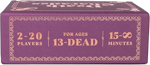 Miniatura 6 de Death Charades: Tonto, divertido, juego de cartas de fiesta, los equipos tienen 45 segundas rondas para adivinar la charada, rondas interminables o