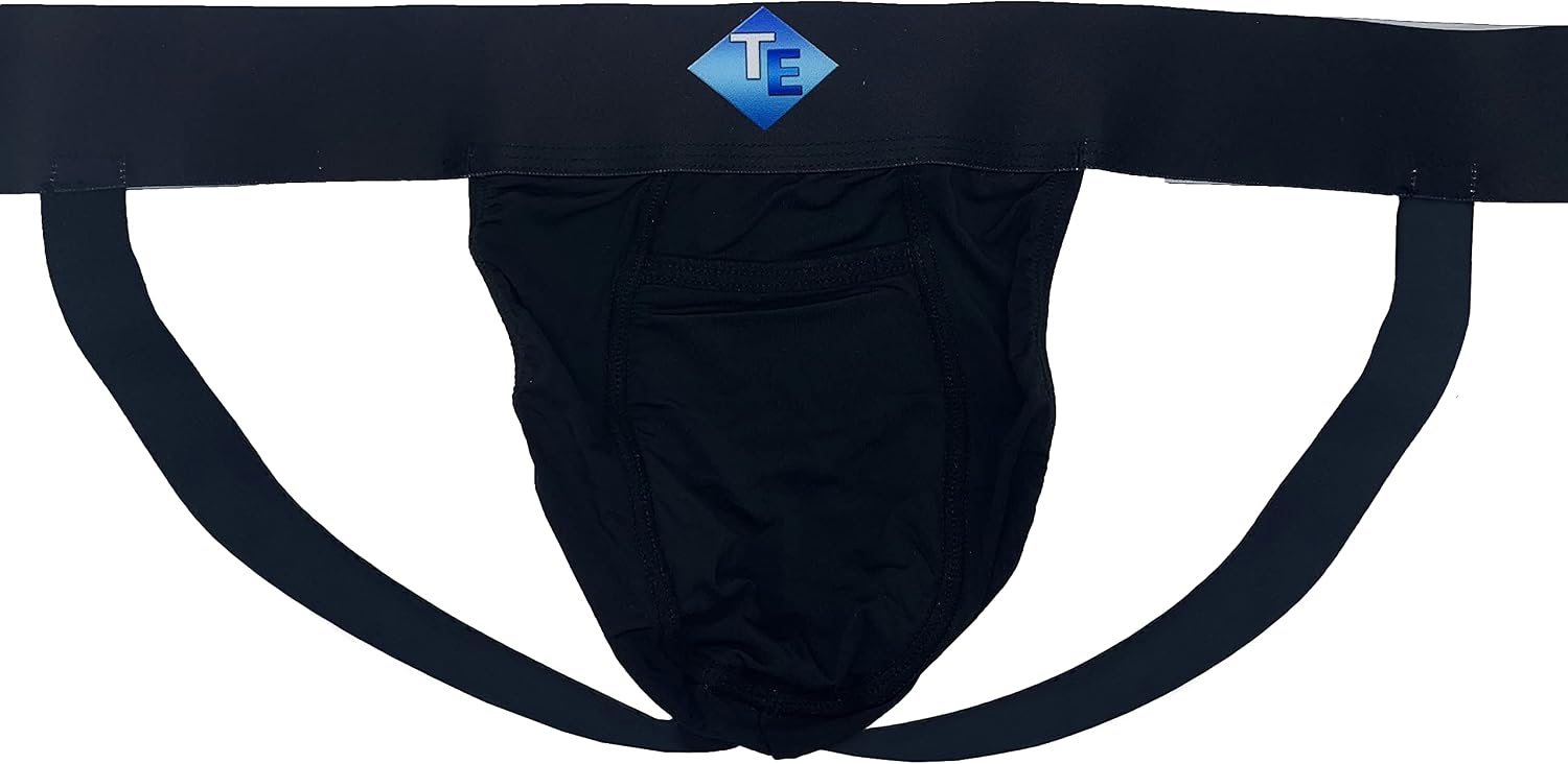 Vasectomy Jockstrap With 2-Custom Fit Ice Packs Active Athletic Supporters Elastic Waistband Testicular Jock Straps