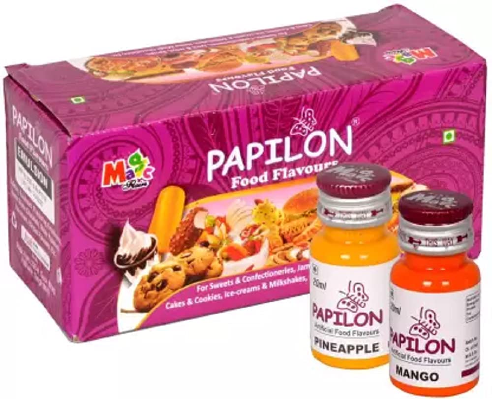 PAPILON Set of 10 Flavouring Emulsions 20ml x 10 bottles Mixed Fruit