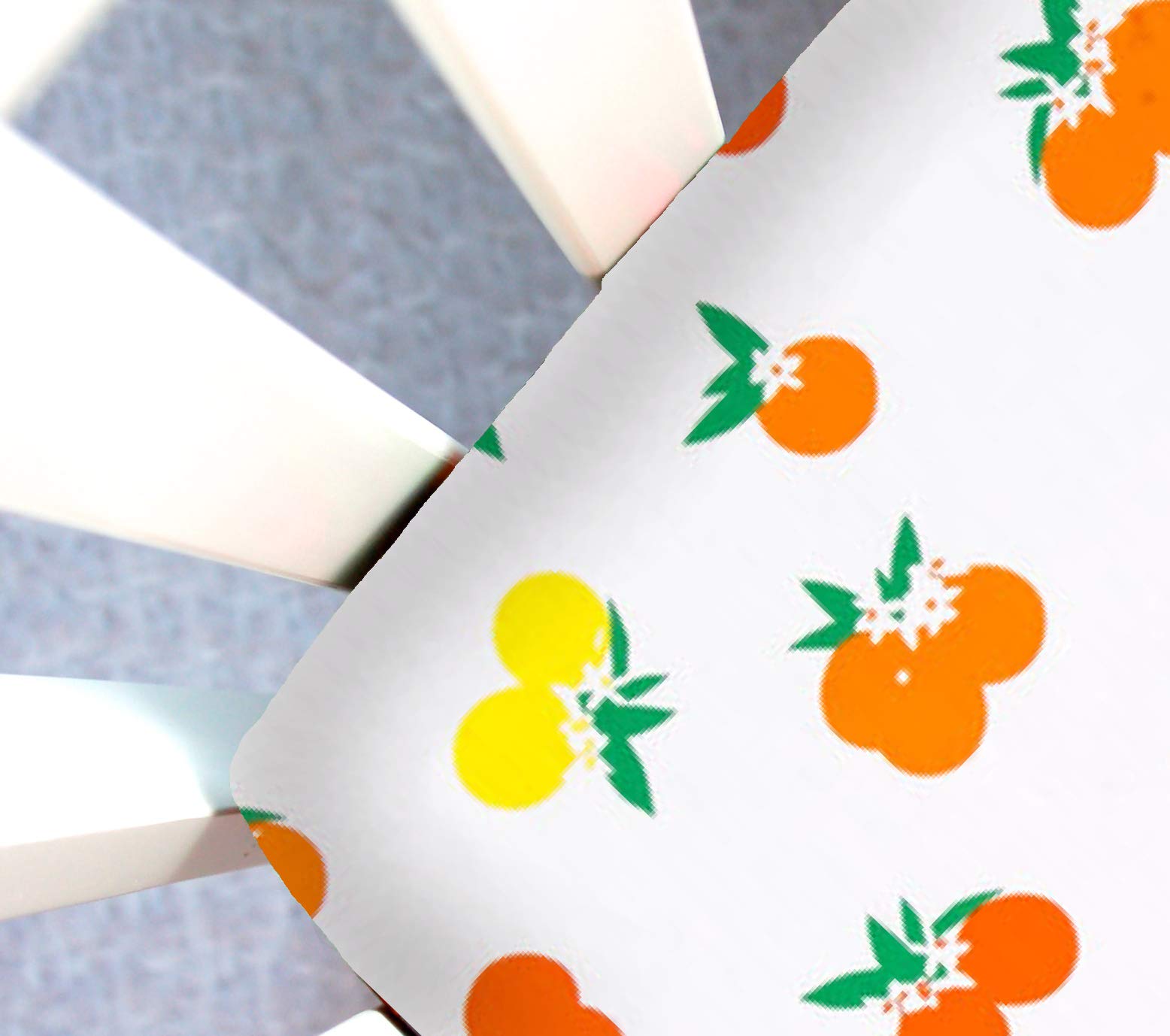 Little Moose by Liza Handmade Sheet Made to Fit Moses Basket in Citrus Sunrise (Oranges & Lemons).