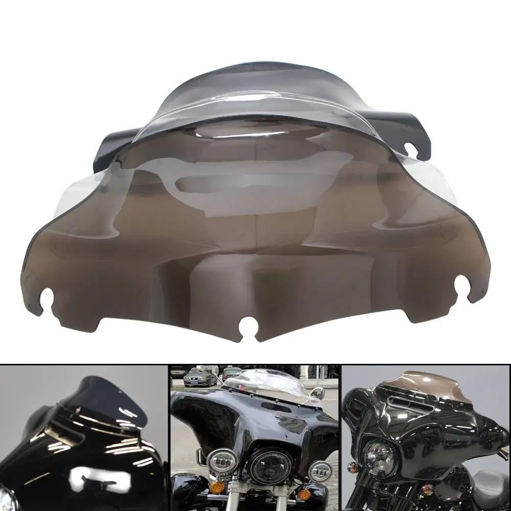 Dla Touring Electra Glide Ultra Limited CVO/SE FLHTKSE 2014-2021 Szyba Przednia Motocykla, Owiewka Deflektor Przedniej Szyby Motocykla(Jasny)