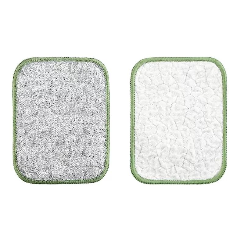 3pcs Multipurpose Wire Dishwashing Rags for Wet and Dry Non-Scratch Wire Dishcloth for Cleaning Random Color