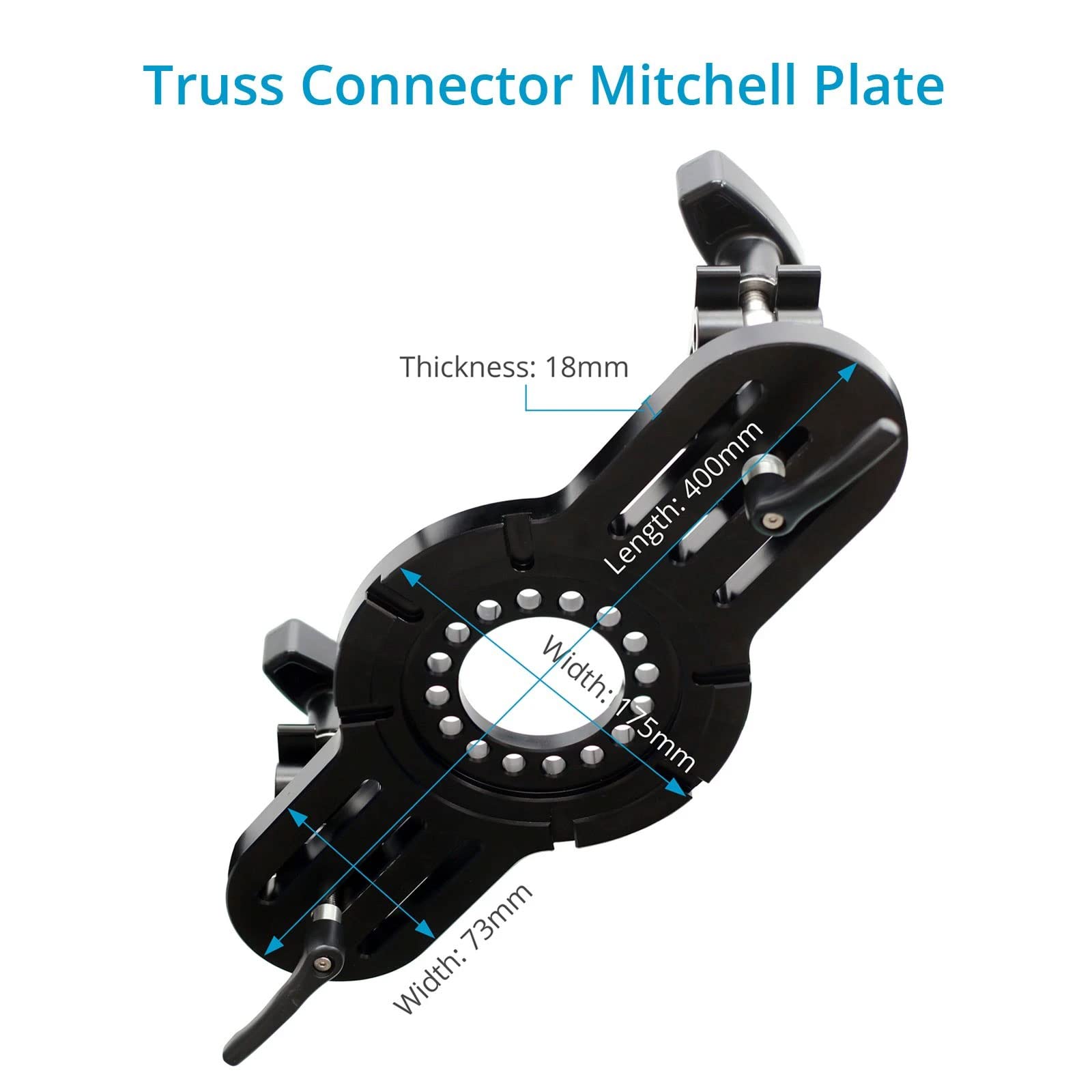 Plaque Adaptatrice Support URSUS Pour Double Support - Vis M10x75 Argent