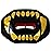 Oral Mart Flag Football Mouth Guard (2025 Golden Fangs) with 3D LipFit Design - No Boil Instant Fit Lip Guard Mouthpiece for Braces - Football Mouthguard (Detachable Helmet Strap Included)