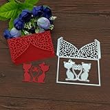 Cat Lover Marriage Lace Metal Cutting Dies DIY Scrapbooking Envelop Paper Card Suit for fustella Big Shot Cutting machin