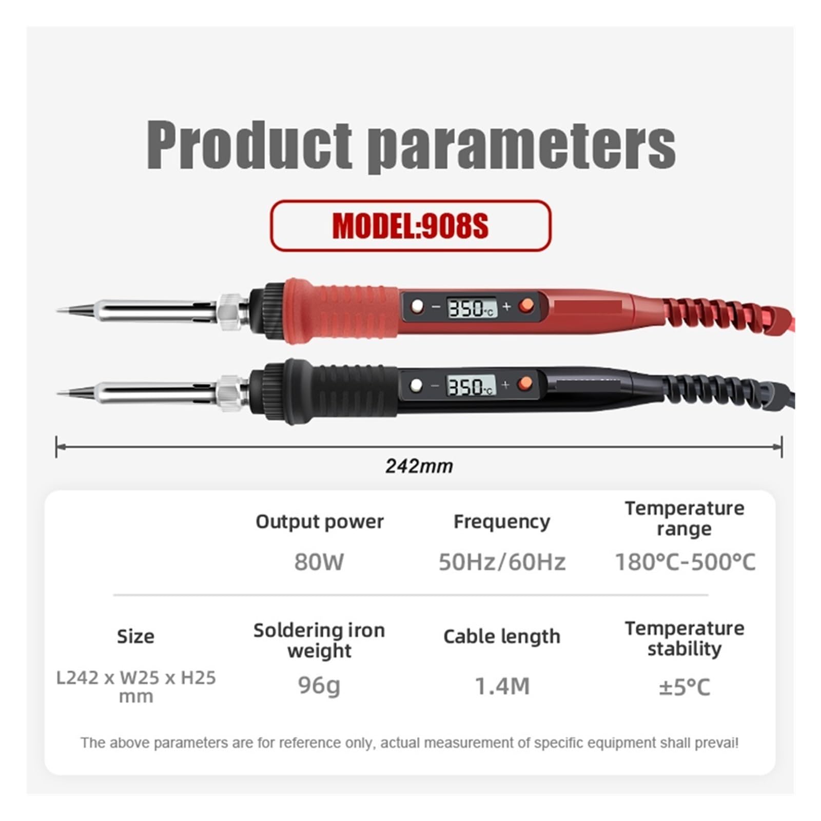 Kit De Soldadura Eléctrico Hierro 80W, Pantalla LCD, Juego Herramientas Ajustables Con Temperatura, Puntas, Estación Reparación Calentamiento Preciso(KIT2)