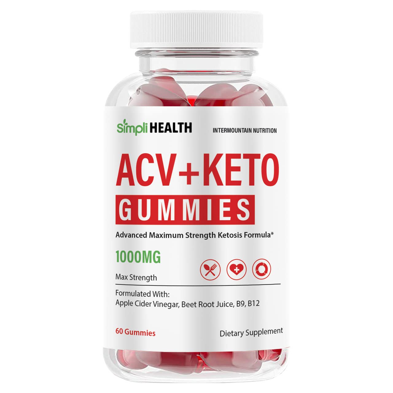 Simpli H℮alth AƇV+K℮to Gummi℮s Simply, SimpliH℮alth Gummy,60 Gummi℮s, Authorized Seller