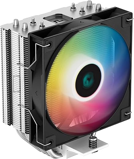 Deepcool AG400 ARGB Single-Tower 120mm CPU Air Cooler/CPU Fan | Support : Intel LGA1700/1200/1151/1150/1155 and AMD AM5/AM4 – R-AG400-BKANMC-G-1