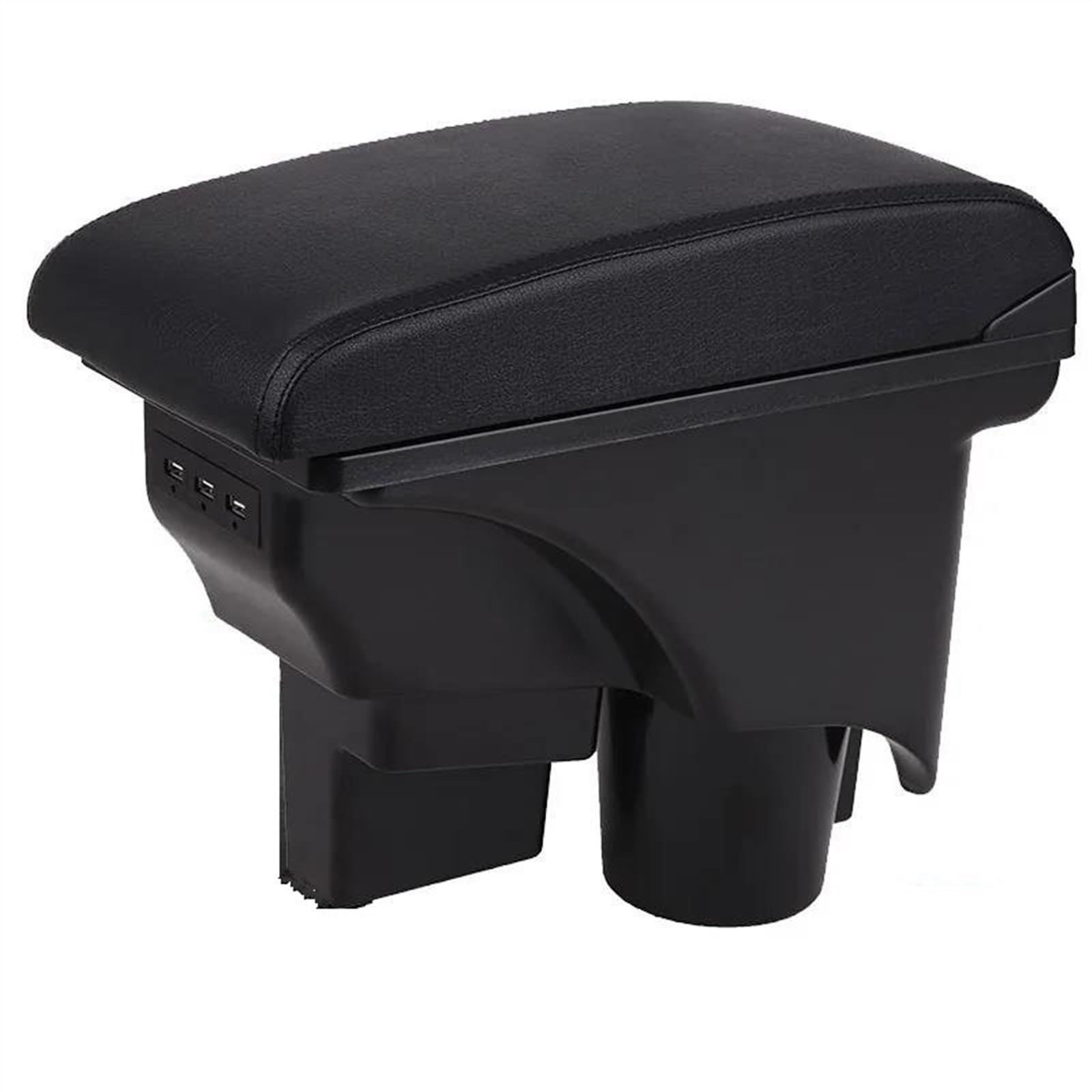 NOHEEU Car Center Console Armrest Box Storage For Scirocco For Sagitar For Golf 6 5 Mk6 MK5 For Jetta(A2 Black Black line)