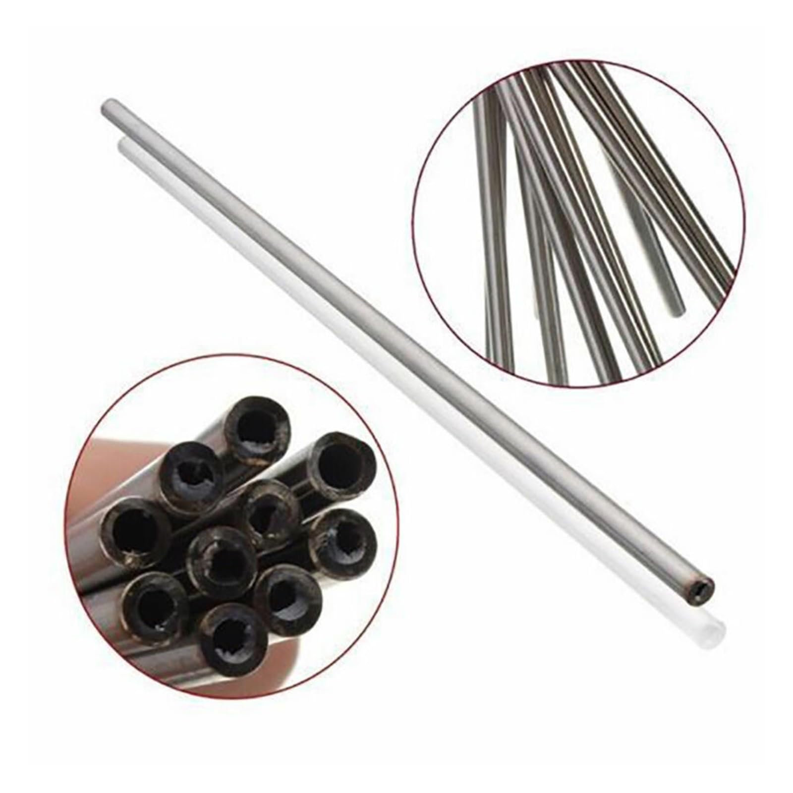 1 szt. Długość 250/500 mm 304 bezszwowa rurka kapilarna ze stali(6x3x500mm)