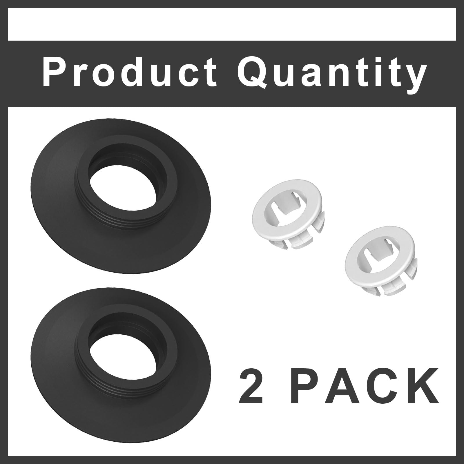 2 Pack Flush Valve Seal for Ideal Standard Upgraded Silicone Material Specific fit for SV01967 - Image 2