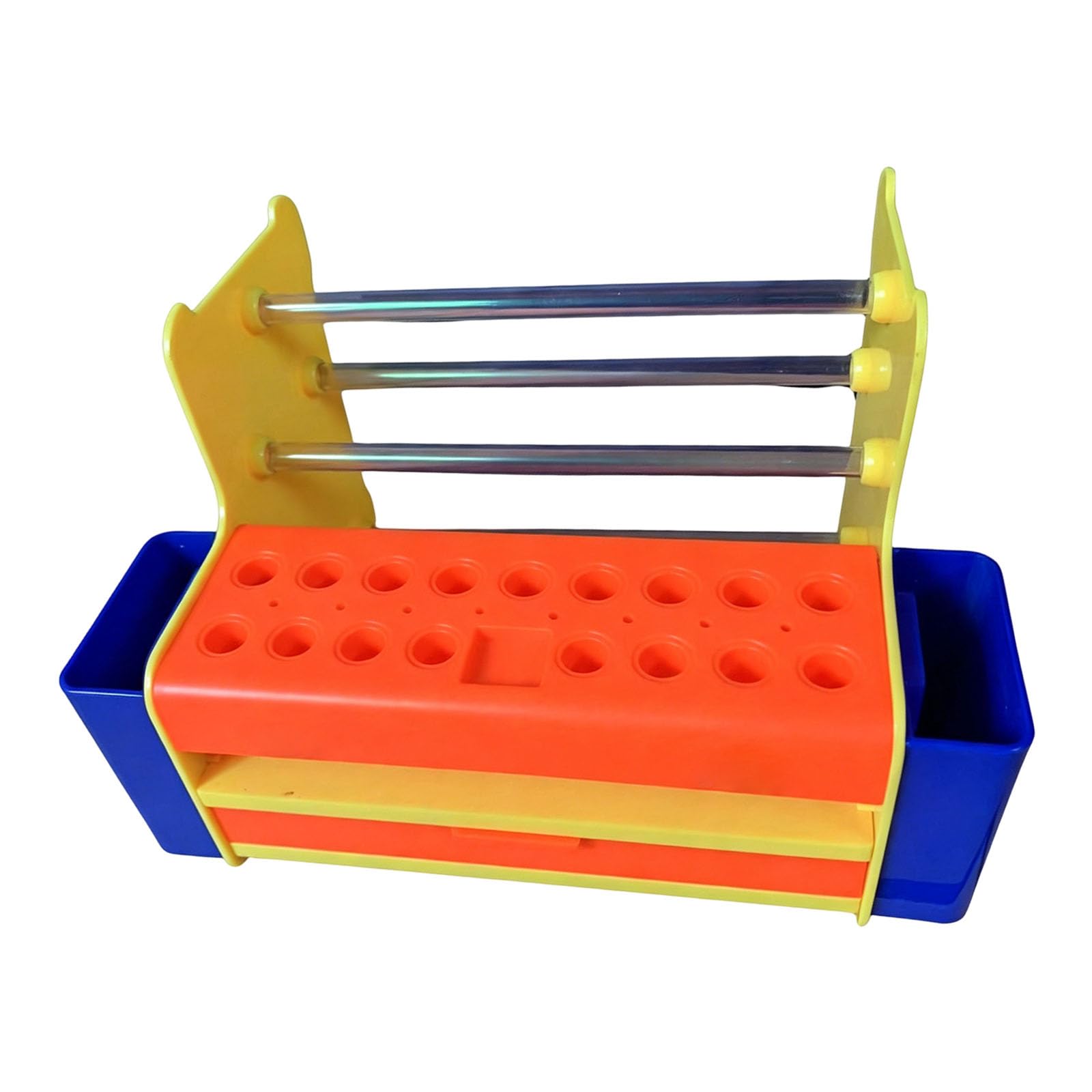 Drawer Tool Organizer with Screwdriver Slot Rack and Visible Parts Drawer for Desktop Worktable Repair Storage Driver Holder Component Sorter Workstation Tray Desktop Storage Slot Rack Parts