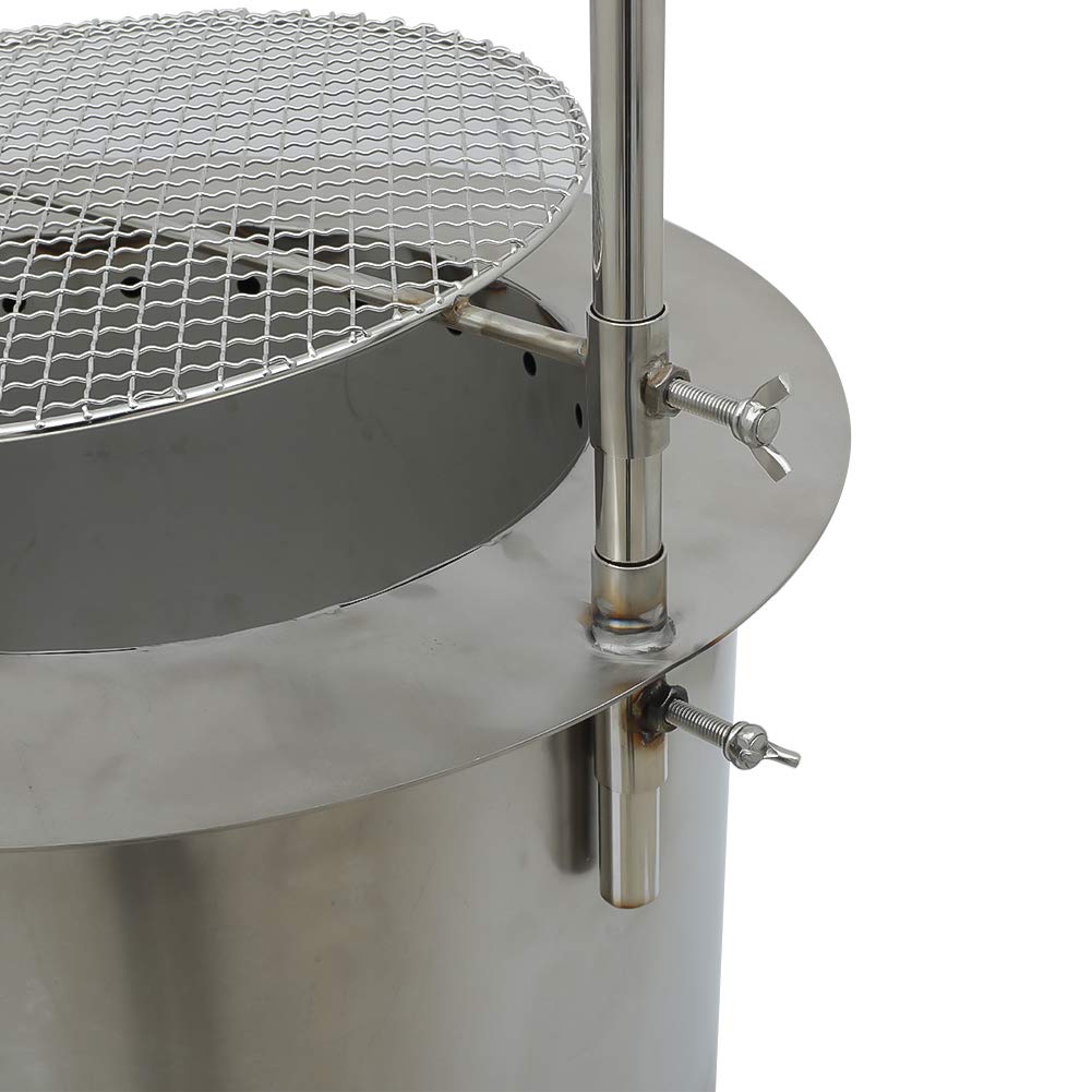 Buy LAKAGO 20 Inch Flame Pit Patio Burner with BBQ Grill Smokeless Fire