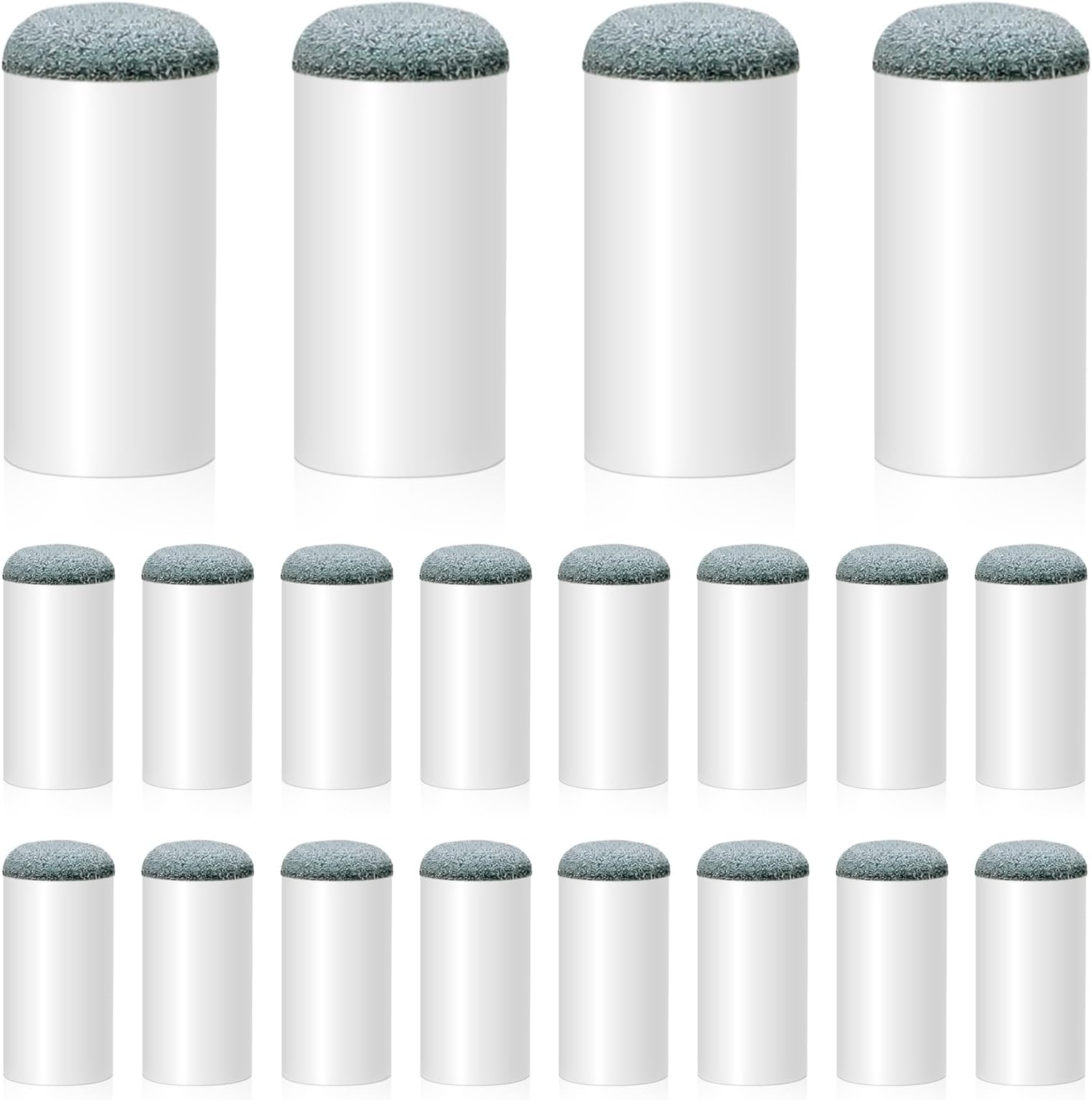 Billiard Pool Cue Tips, 20Pack Slip On Pool Cue Repair Tips Kit Billiard Pool Cue Stick Tips 13mm Screw On Tips, Pool Sticks Tips Replacement Kit Billiard Slip-On Cue Tips Repair Kitcue Tip Shaper