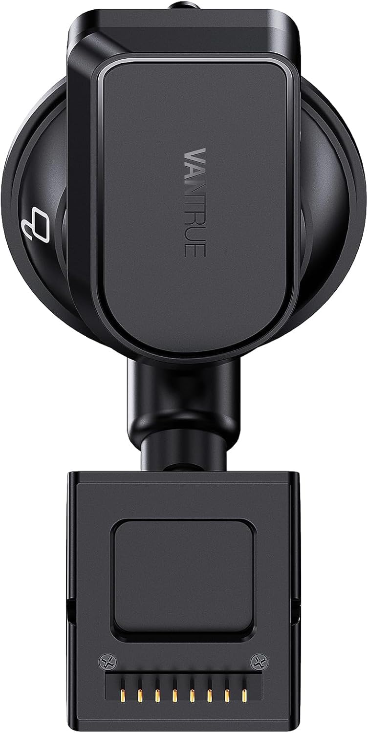 VANTRUE Support à Ventouse GPS pour caméra embarquée N2X / N5S / N4PS / N4S, Enregistrement GPS (Position, itinéraire et Vitesse), Port USB-C, Prise en Charge de la Connexion avec Module LT01 LTE