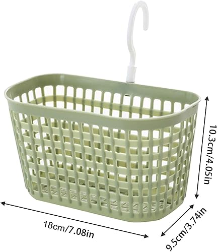 Miniatura 2 de Cesta colgada de pared, cesta de malla montada en la pared, cesta de frutas colgada de material PP con gancho de rotación de 360 grados, cesta