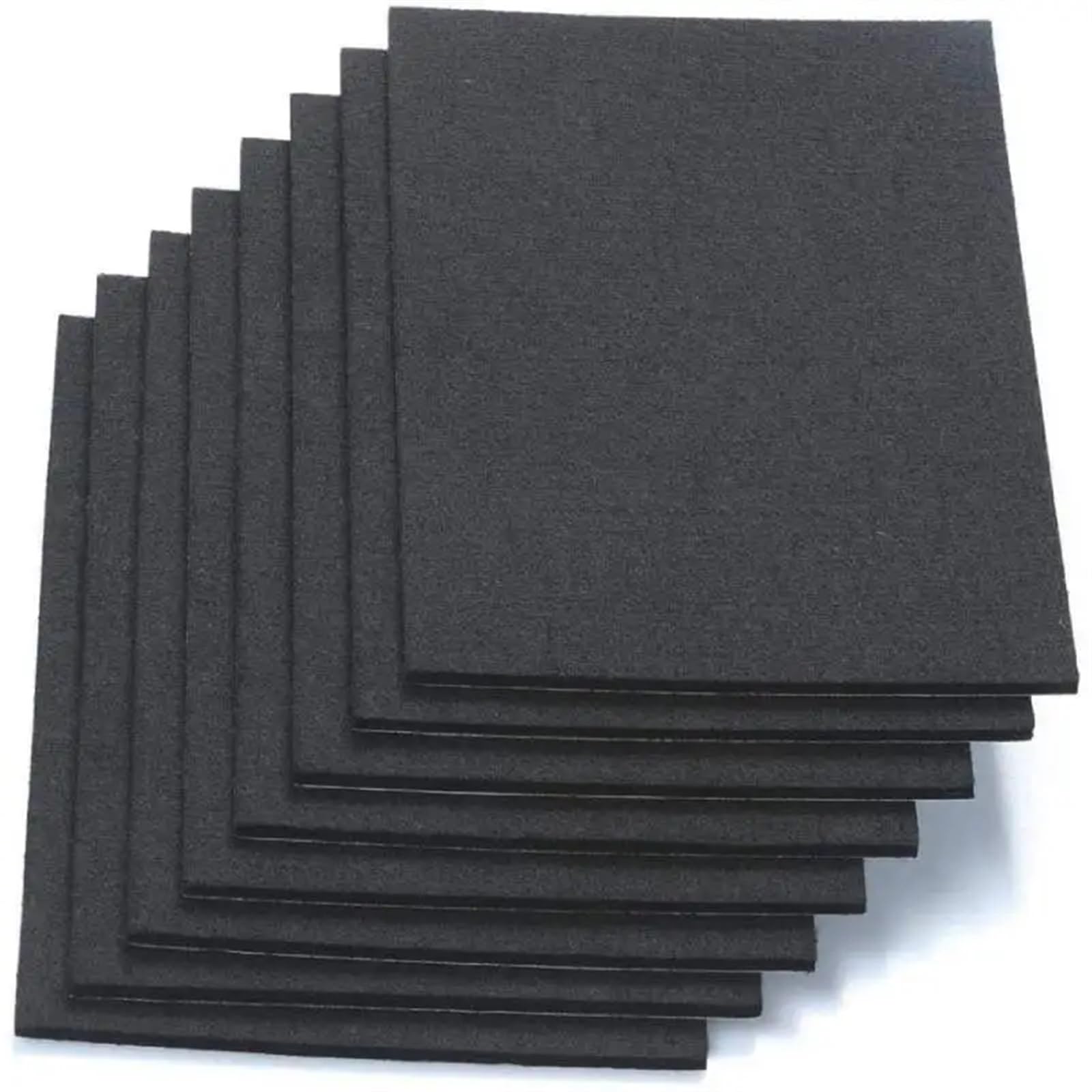 Filz Gewebe 1–100 Stück Eva-Schaum, Selbstklebende Möbel-Filzunterlage, schneidbare Filzgleiter, Kratzfest, Hartholzbodenschutz for Tisch, Stuhlbeine (Color : Black, Size : 100 PCS_5MM)