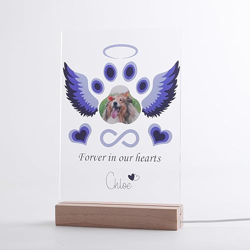 Vista 7 de Marco de fotos conmemorativo personalizado para mascotas, marco de fotos conmemorativo para mascotas, regalo de pérdida de mascotas, regalo de duelo