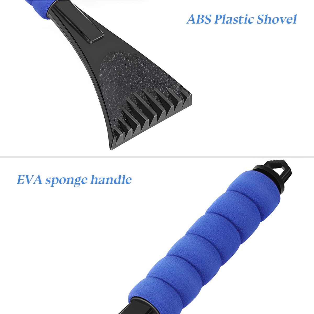 Grattoir à Glace FIBOUND - Lot De 2 Avec Poignée En Mousse | Pour Voiture, Pare-brise, Dégivrage Hiver