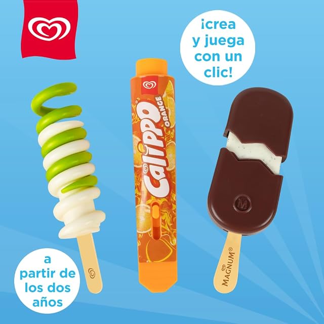 Foto 7 de 7 de Conjunto Oficial de Helados Frigo Casdon para Juegos de simulación. Incluye 3 Helados Frigo de Juguete. Ideal…