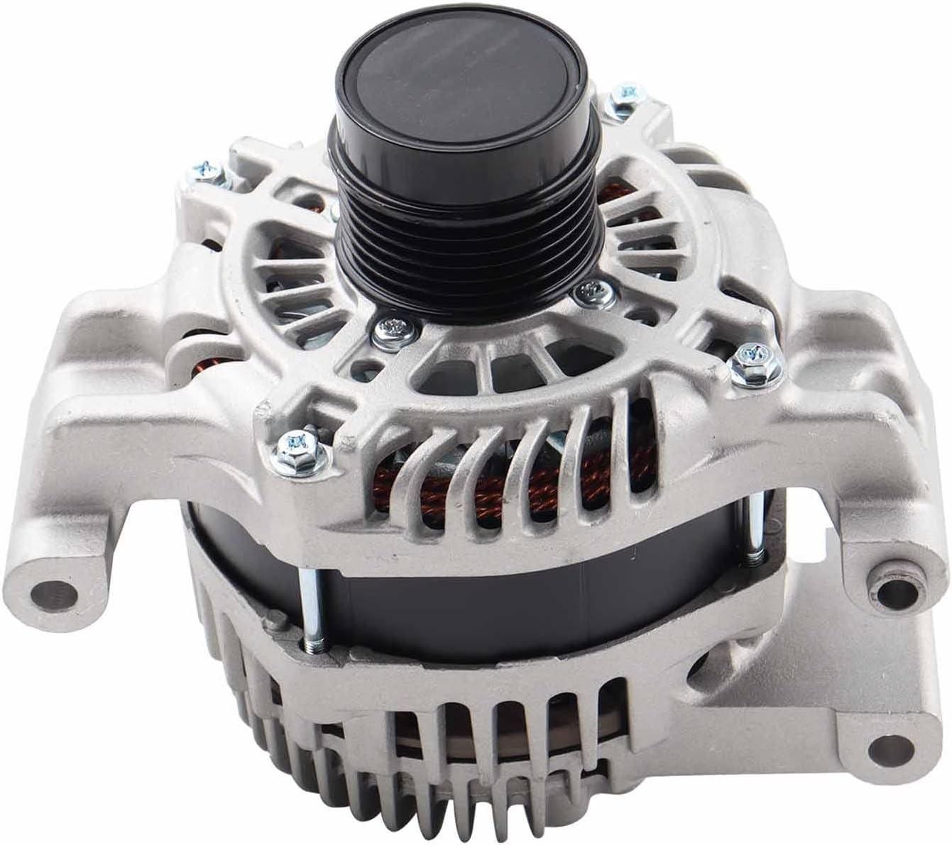 56029624AB Alternator 12V 160AMP 1-Groove Clutch Pulley Alternator Compatible With 2014-2022 Jeep Cherokee Compass Renegade,2015-2017 Chrysler 200,2015-2022 Ram ProMaster L4 2.4L 56029624AA