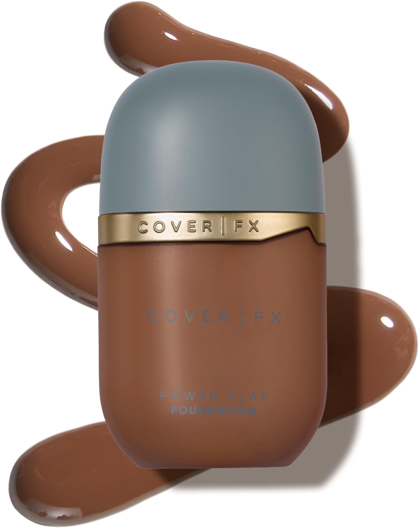COVER FX Power Play Foundation - Shade D4 - Buildable Full Coverage - Waterproof Sweat-Proof Transfer-Proof - Natural Matte Finish - All Skin Types