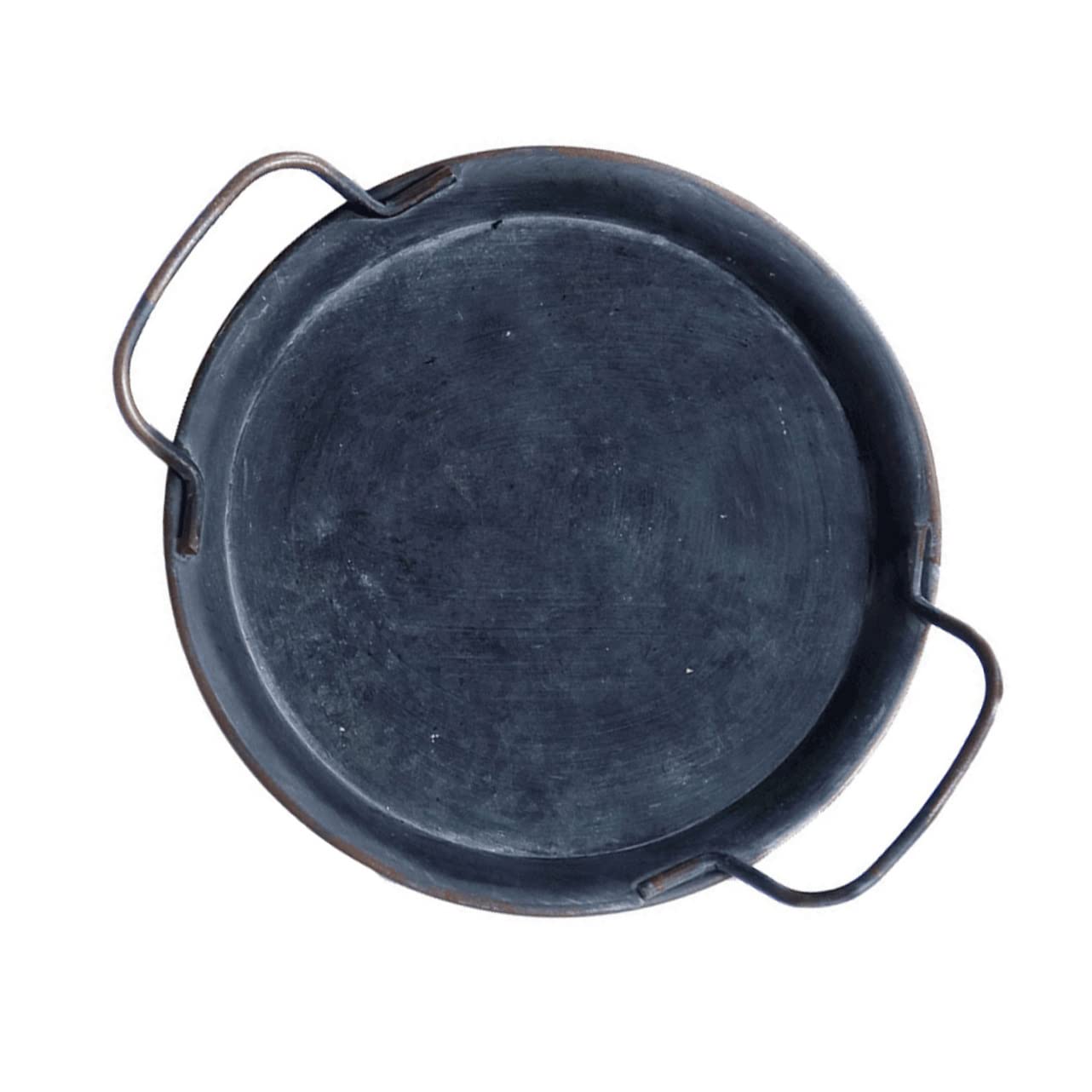 Récipient alimentaire vintage rond en fer pour table et bijoux