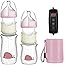 AIKEBAO Heating Constant Temperature Baby Bottle Gift Set 5 & 8 oz,Baby Bottle Mixer/Formula Mixing Bottle,Portable/Formula M