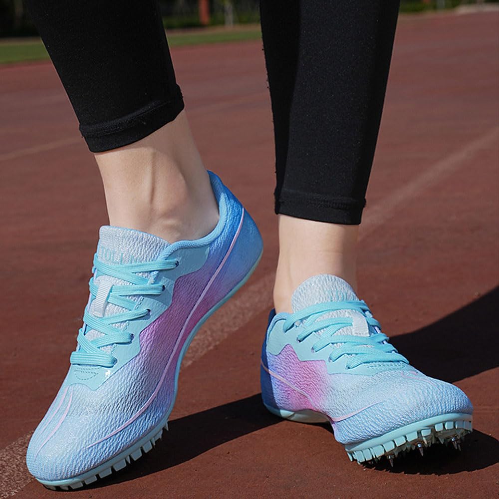 Sportowe buty do biegania Kolce Buty Męskie Damskie oddychające 8 Nails Lekkoatletyka Trampki antypoślizgowe Buty treningowe Sprint Wyścigi na torze Kolce Jump Sneaker Profesjonalne konkursowe,35-45EU