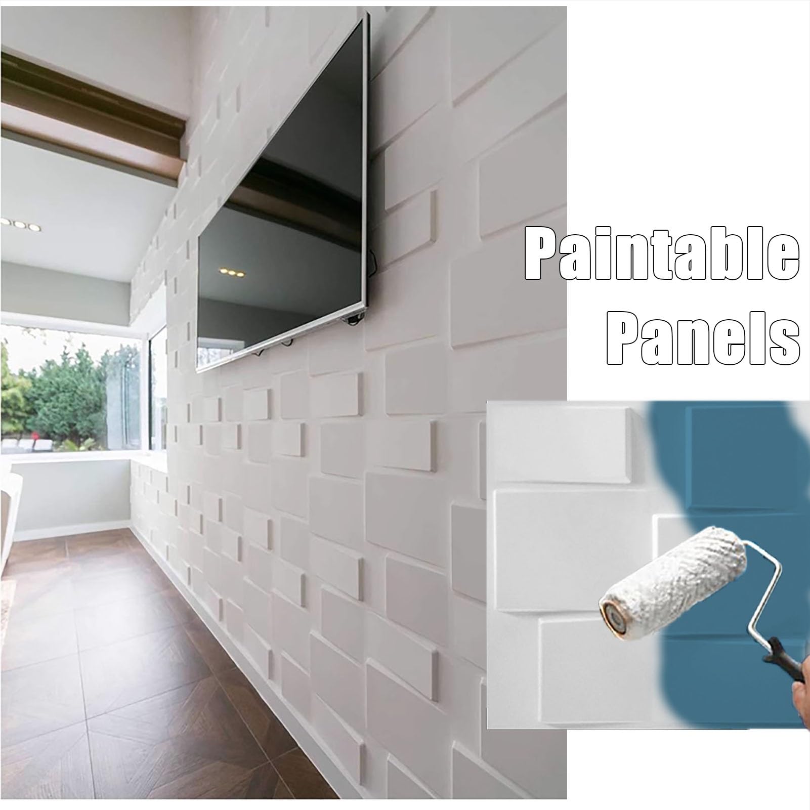 Pannelli Decorativi Pareti Carta da Parati con Pannelli Murali per Decorazioni Murali, Confezione da 20/13/8/6/4 Pannelli per Rivestimento Murale, Kit di Rivestimento Murale Impermeabile(15pcs)