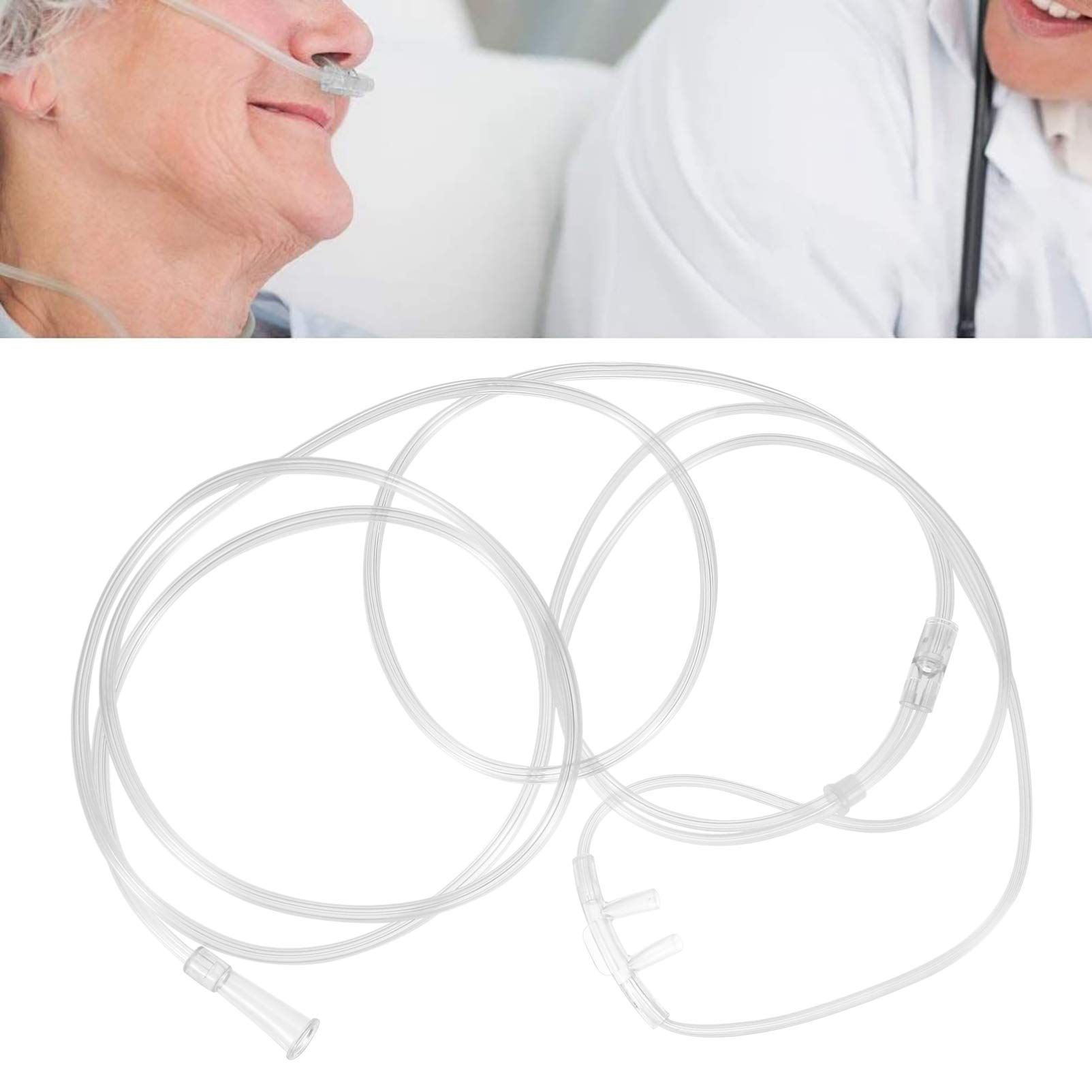 EXCEART 4 Stücke Sauerstoffbrille Nasenbrille 2m Erwachsene Kunststoff Weiche Sauerstoff Brille O2- Schlauch Sauerstoffschlauch für Sauerstoffgerät Atemtherapie- und Inhalationsgeräte