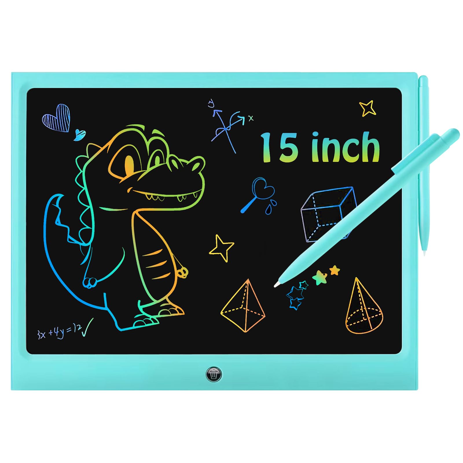 LCD Writing Tablet Kids Toys -15 Inch Toddler Toys Learning Drawing Pad Toys for 3 4 5 6 7 8 Years Boys Girls Birthday Christmas Easter Thanksgiving Gift Creative Doodle Board
