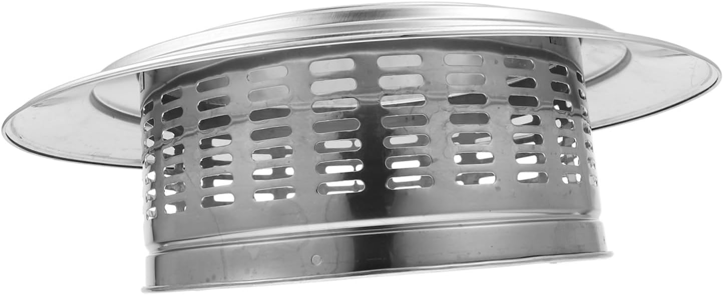 Gadpiparty Top Chimney Cap Stainless Steel Flue Cover Screen Easy to Install Outdoor Rain and Protection for Fireplaces and Stove Pipes
