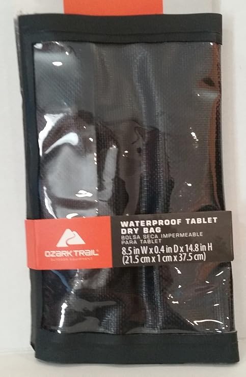 Ozark Trail Waterproof Tablet Dry Bag Case Black