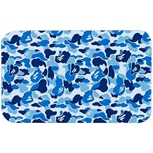 Blue Camo Indoor Doormat Durable Welcome Front Door Mats Entryway Rugs Non-Slip Absorbent Area Rugs Resist Dirt Carpet for Room Decor 20 * 31in/50 * 80cm