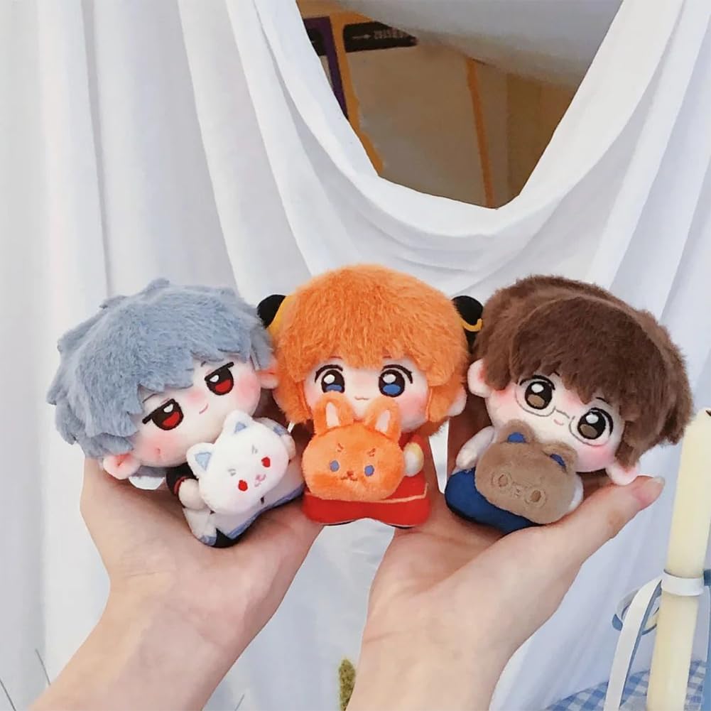 Zhongkaihua 3 x Plüsch-Sofakissen, Manga-Charakter, weiche gefüllte Figur, Anime-Baumwoll-Figur, 10 cm, Weihnachtsdekoration, Geschenke für Fans