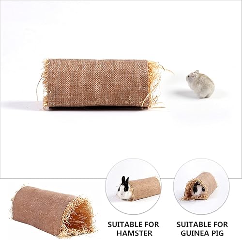 Miniatura 6 de Cómodo conejo hierba nido suministros para mascotas conejillo de indias túnel nido conejito juguete