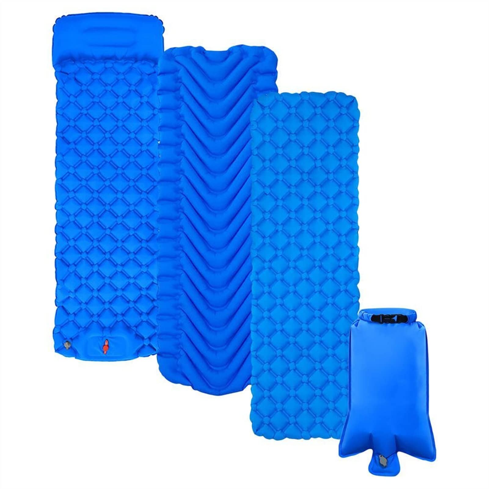 Materassino Gonfiabile per Esterni Tappetino da Campeggio Ultraleggero Cuscino da Spiaggia per Escursionismo Tappetino per Dormire Portatile Cuscino Impermeabile a Prova di Umidità (Color : V Shaped