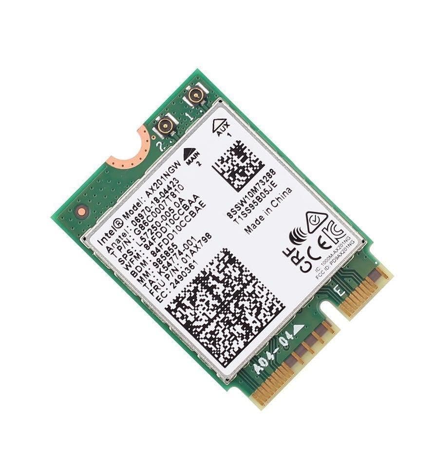 Image of WiFi 6 Adapter for Intel AX201 | Dual Band Up to 2.4 Gbps | CNVio2 M.2 | Bluetooth 5.2 Support | Requires Intel 10th Gen and Above CPUs, Windows 10 & 11, Linux | AX201NGW