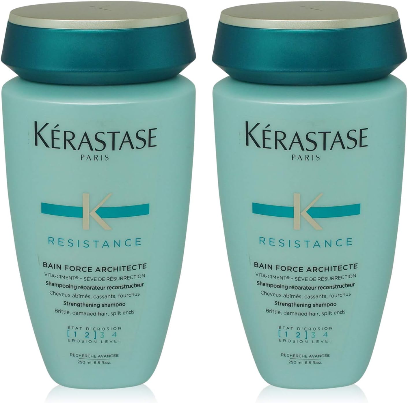 Kerastase Resistance Bain Force Architecte Shampoo 8.50 oz (Pack of 2)